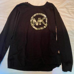 Michael Kors Black Lightweight Crewneck Sweatshirt